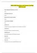 WGU D335 Questions and Answers Verified 100&percnt; Correct