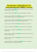PSY1101 Quiz 2 UPDATED ACTUAL    Exam Questions and CORRECT Answers