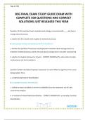BSG FINAL TEST BANK EXAM LATEST UPDATE THIS YEAR WITH ALL 450 QUESTIONS AND CORRECT DETAILED ANSWERS