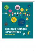 Test Bank Research Methods in Psychology 4th Edition Beth Morling&period; Isbn&comma; 9780393893724&period; 9780393536263&period;Questions And Answers A&plus;Graded Guaranteed Sucess