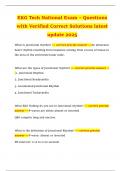 EKG Tech National Exam &ndash; Questions with Verified Correct Solutions latest update 2025
