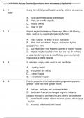 CPHIMS Study Guide Questions And Answers &vert; Updated 