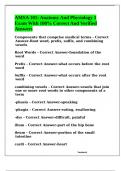 AMSA 101&colon; Anatomy And Physiology 1 Exam With 100&percnt; Correct And Verified Answers