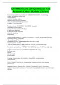 CPHIMS Exam 159 Questions And Answers Latest Update &vert; Solved