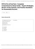 PHTLS Pre & Post Test &sol; Complete Comprehensive Study Guide &ndash; Expert Strategies&comma; Review of Key Quizzes&comma; and Practice Questions for Guaranteed Success