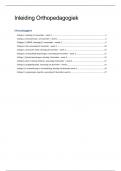 Samenvatting Inleiding Orthopedagogiek &lpar;PABAP033&rpar; 