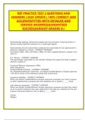RBT PRACTICE TEST 2 QUESTIONS AND  ANSWERS &vert; 2025 UPDATE &vert; 100&percnt; CORRECT AND  ACCURATE&vert;FITTED WITH DETAILED AND  VERIFIED ANSWERS&vert;GUARANTEED  SUCCESS&vert;ALREADY GRADED A&plus; 