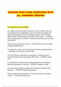 AWHONN PEOP EXAM QUESTIONS WITH ALL ANSWERS VERIFIED