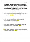ANAPLAN LEVEL 1 MODEL BUILDING EXAM  2025&vert; BRAND NEW ACTUAL EXAM WITH 100&percnt;  VERIFIED QUESTIONS AND CORRECT  SOLUTIONS&vert; GUARANTEED VALUE PACK&vert; ACE  YOUR GRADES&period; 