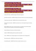 Rasmussen Spring 2021 Multidimensional Care I Exam 1 with 141 complete correct solutions&period;