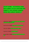 VITUITY SCRIBE -  THE PHYSICAL EXAM WITH CORRECT ACTUAL QUESTIONS AND CORRECTLY WELL DEFINED ANSWERS LATEST 2025 ALREADY GRADED A&plus; 