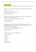 CFSP Exam