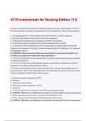 Potter Perry Test Bank on Fundamentals for Nursing 11th Ed with Questions and Verified Answers Latest Set &lpar;A&plus; RATED&rpar;