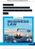 Solution manual for business law text & exercises 10th edition by roger Leroy miller All Chapters 1-43 Covered