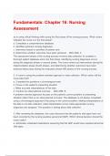 Test Bank for Fundamentals  Nursing Assessment Chapt&period; 16 &lpar;Nursing Assessment&rpar; Questions with Solutions Latest Update &lpar;A&plus; RATED&rpar;