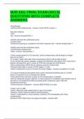 NUR 431L FINAL EXAM &lpar;ACLS&rpar; QUESTIONS WITH COMPLETE ANSWERS