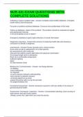 NUR 431 EXAM QUESTIONS WITH COMPLETE SOLUTIONS
