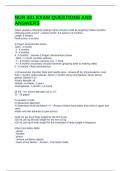 NUR 431 EXAM QUESTIONS AND ANSWERS