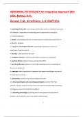 Test bank for abnormal psychology an integrative approach 8th edition by david h&period; barlow v&period; mark durand stefan g&period; hofmann 9781337638425 chapter 1-16 complete guide &period;