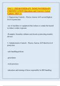 ONS ONCC CHEMOTHERAPY IMMUNOTHERAPY CERTIFICATE EXAM Questions and Answers Latest