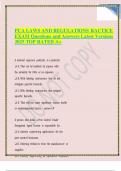 PCA LAWS AND REGULATIONS RACTICE EXAM Questions and Answers Latest Versions 2025 TOP