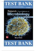 TEST BANK FOR Talaro's Foundations in Microbiology 11th Edition by Barry Chess &comma; ISBN&colon; 9781260259025 &vert;All Chapters Verified&vert; Guide A&plus;