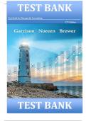 TEST BANK FOR Managerial Accounting 17th Edition by Ray H&period; Garrison&comma; Eric Noreen & Peter C&period; Brewer &comma; ISBN&colon; 9781260247787 &vert;All Chapters Verified&vert; Guide A&plus;