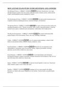 BSW LICENSE EXAM STUDY GUIDE QUESTIONS AND ANSWERS