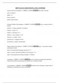 BSW EXAM 2 QUESTIONS AND ANSWERS
