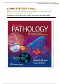 COMPLETE TEST BANK &lowbar; RUBIN'S PATHOLOGY&colon; CLINICOPATHOLOGIC FOUNDATIONS OF MEDICINE &lpar;7TH&rpar; SEVENTH EDITION&comma; UPDATED BY DAVID S&period; STRAYER & EMANUEL RUBIN ALL CHAPTERS 1-34&vert; 3 UNITS&vert; LATEST VERSION UPDATED WITH DETAILED ANSWERS 