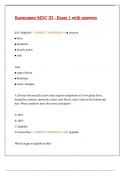 Rasmussen MDC III - Exam 1 with answers