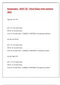 Rasmussen - MDC III - Final Exam with answers 2025&period;