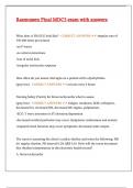 Rasmussen Final MDC3 exam with answers