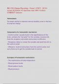 BIO 2301 Human Physiology - Exam 1 &lpar;CSCC - SU18&rpar; Actual 2025&sol;2026 181 Questions And 100&percnt; Verified  CORRECT Answers