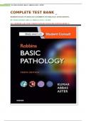 COMPLETE TEST BANK &lowbar; ROBBINS BASIC PATHOLOGY&vert; ROBBINS PATHOLOGY&vert; 10TH EDITION&comma; BY VINAY KUMAR&comma; ABUL K&period; ABBAS & JON C&period; ASTER ALL CHAPTERS 1-24&vert; LATEST VERSION WITH DETAILED EXPLANATION&vert; GRADE A&plus;