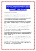 CERTIFIED RADIOLOGY ADMINISTRATOR EXAM PREP QUESTIONS WITH CORRECT ANSWERS LATEST UPDATED