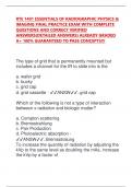 RTE 1401 ESSENTIALS OF RADIOGRAPHIC PHYSICS &  IMAGING FINAL PRACTICE EXAM WITH COMPLETE  QUESTIONS AND CORRECT VERIFIED  ANSWERS&lpar;DETAILED ANSWERS&rpar; ALREADY GRADED  A&plus; 100&percnt; GUARANTEED TO PASS CONCEPTS&excl;&excl;&excl;  The type of grid that is permanently mounted but  i