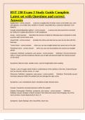 RST 230 Exam 3 Study Guide Complete Latest set with Questions and correct Answers