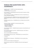 NOMAD PRO QUESTIONS 100&percnt; ANSWERED&excl;&excl;