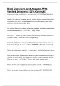 Bicsi Questions And Answers With Verified Solutions 100&percnt; Correct&excl;&excl;&excl;