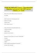 NURP 502 PRIMARY Exam 4 - Musculoskeletal &vert;Questions and answers with 100&percnt; correct solutions &vert; A&plus; Grade