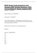 BICSI Study Guide Questions And Answers With Verified Solutions 100&percnt; Correct Rated A&plus; Newly Updated 2025
