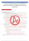 C211 Study Guide Questions and VERIFIED  ANSWERS GRADED A&plus; GUARANTEED PASS ACE  YOUR TEST 