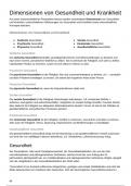 Dimensionen von Gesundheit und Krankheit 