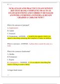 NCRA EXAM AND PRACTICE EXAM NEWEST  2025 TEST BANK&vert; COMPLETE 350 ACTUAL  EXAM QUESTIONS AND CORRECT DETAILED  ANSWERS &lpar;VERIFIED ANSWERS&rpar; ALREADY  GRADED A&plus;&vert; BRAND NEW&excl;&excl; 