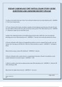 FISDAP CARDIOLOGY EMT INITIAL EXAM STUDY GUIDE QUESTIONS AND ANSWERS RECENT UPLOAD