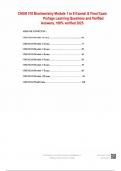 CHEM 210 Biochemistry Module 1 to 8 Exams 2025