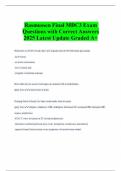 Rasmussen Final MDC3 Exam Questions with Correct Answers 2025 Latest Update Graded &Acy;&plus;