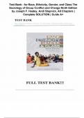 Test Bank - for Race&comma; Ethnicity&comma; Gender&comma; and Class The Sociology of Group Conflict and Change Ninth Edition by Joseph F&period; Healey&comma; Andi Stepnick&comma; All Chapters  Complete SOLUTION  Guide A&plus;