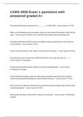 CADS 2000 Exam 1 questions well answered graded A&plus;